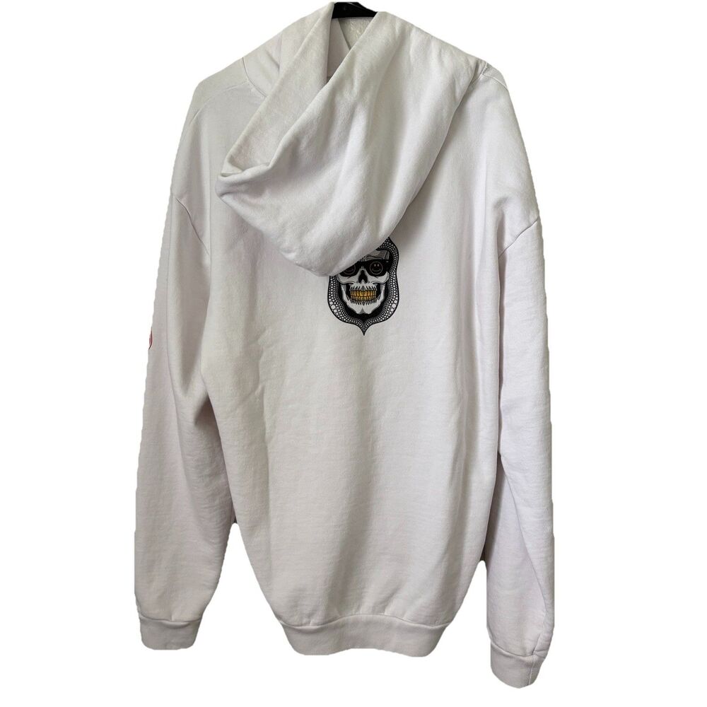 NWT MJ Ultra Psycho Active Pullover Hoodie Smiley Face Mens Large L *flaws* - Picture 4 of 9